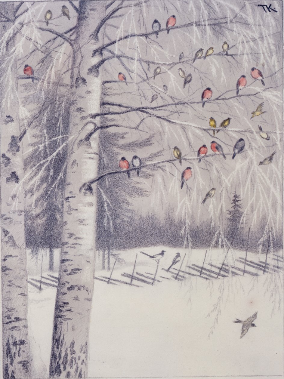 Nieuwjaarsgasten door Theodor Kittelsen