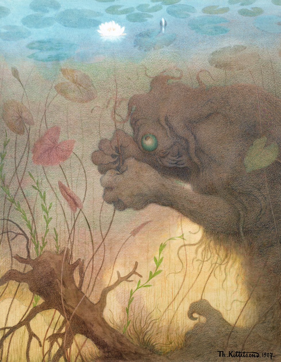 Nokken vissen door Theodor Kittelsen