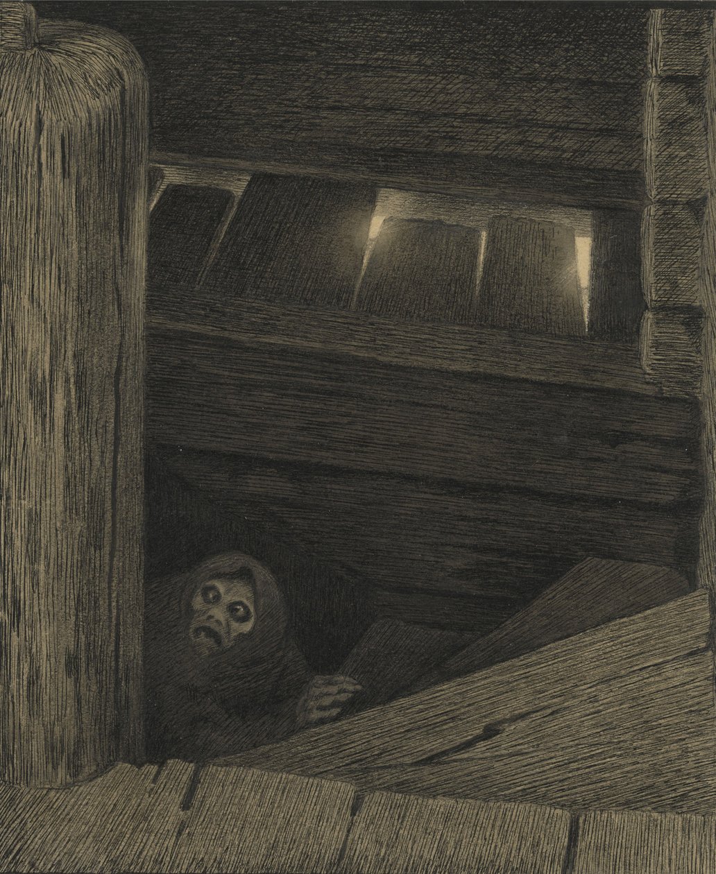 Pesta op de trap door Theodor Kittelsen