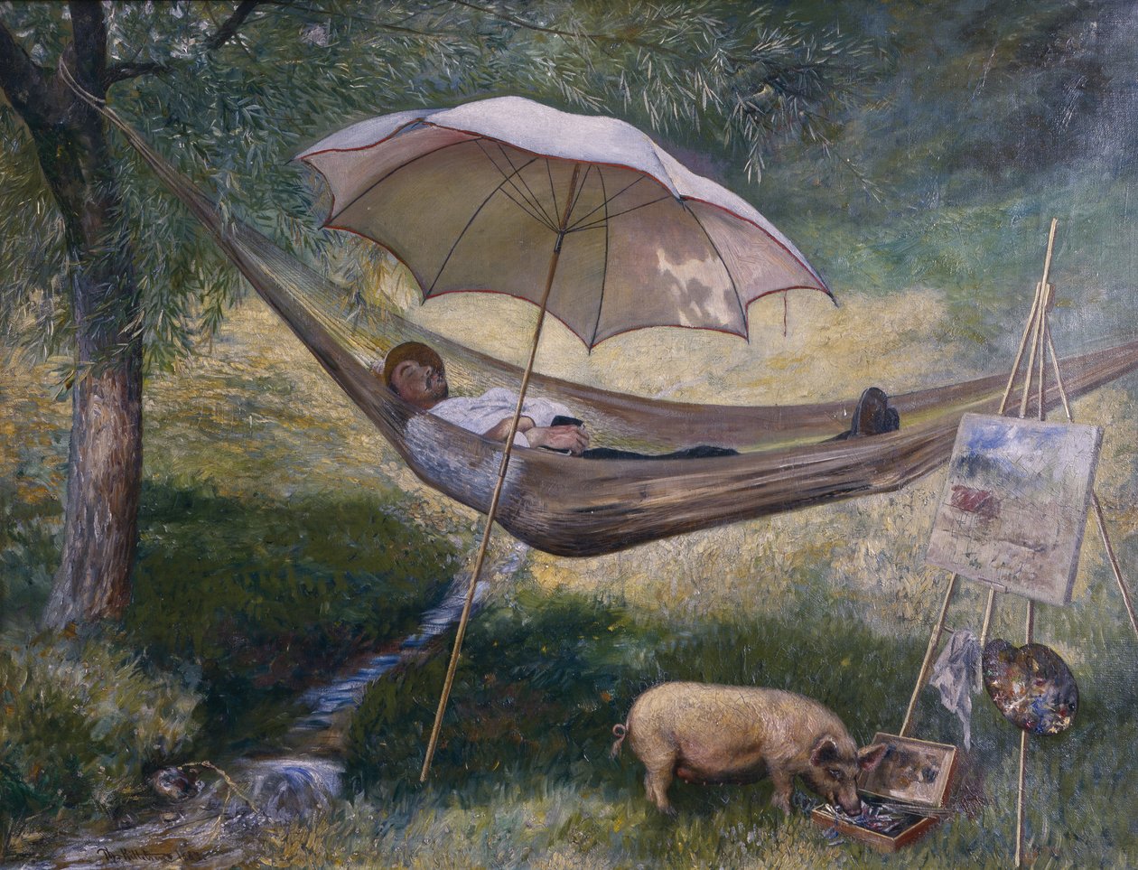 Zelfportret door Theodor Kittelsen