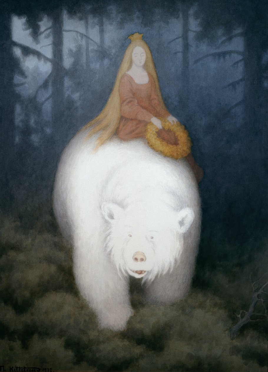 Witte Beer Koning Valemon door Theodor Kittelsen