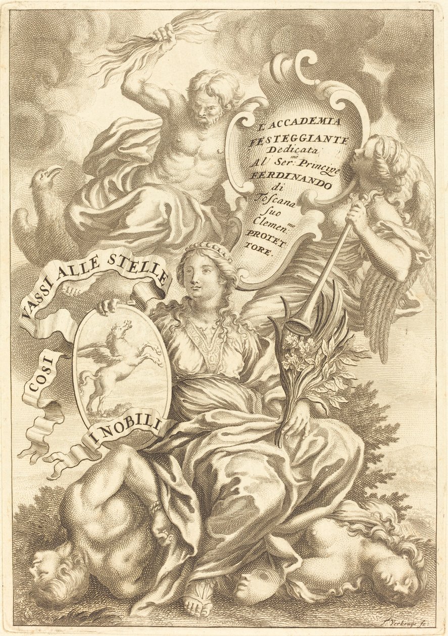 Opdrachtplaat door Theodor Verkruis