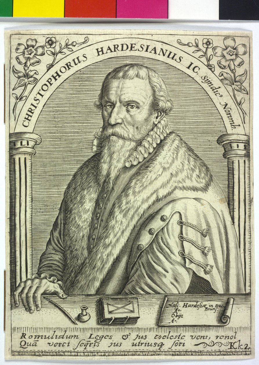 Christoph Hardesheim door Theodor de Bry