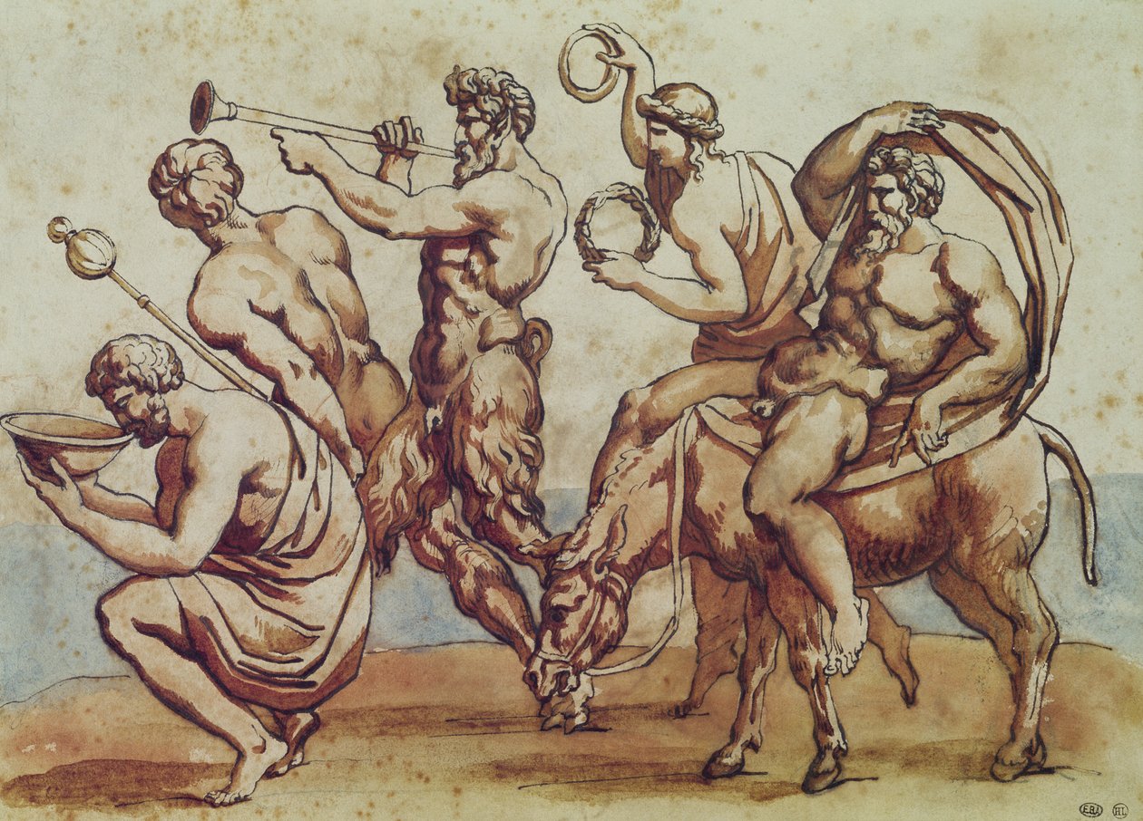 Bacchanaal door Theodore Gericault
