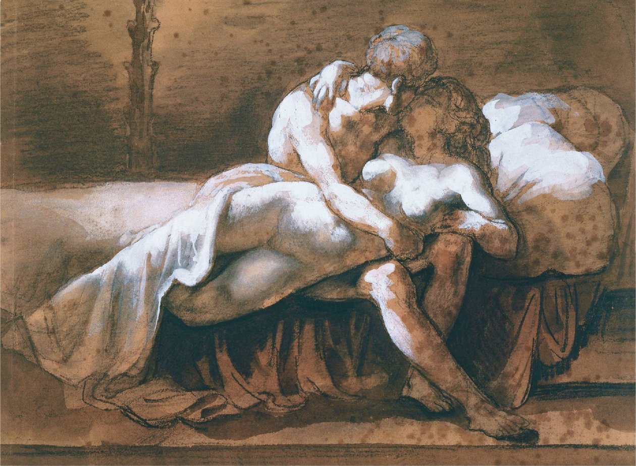 De kus door Theodore Gericault