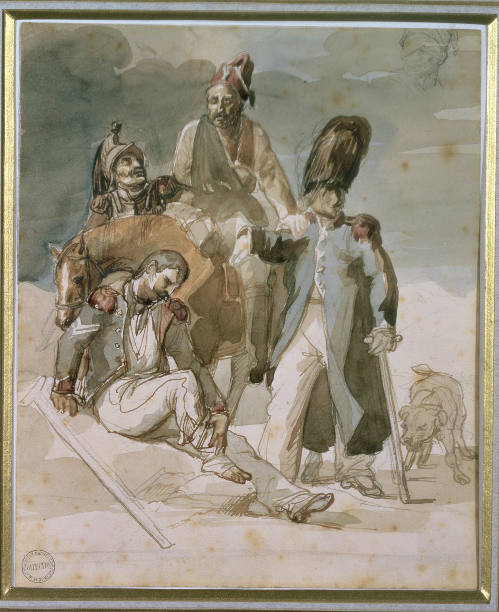 Episode uit Napoleons terugtocht uit Rusland in 1812 door Theodore Gericault