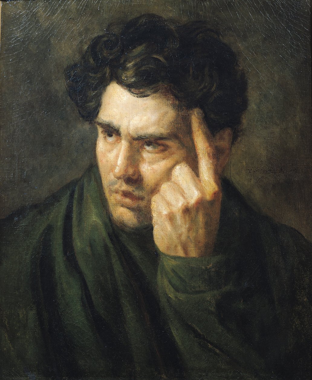 Portret van Lord Byron (1788-1824) door Theodore Gericault