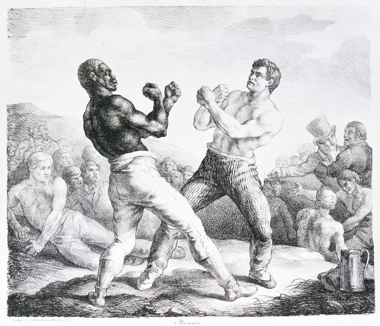 De Boksers door Theodore Gericault