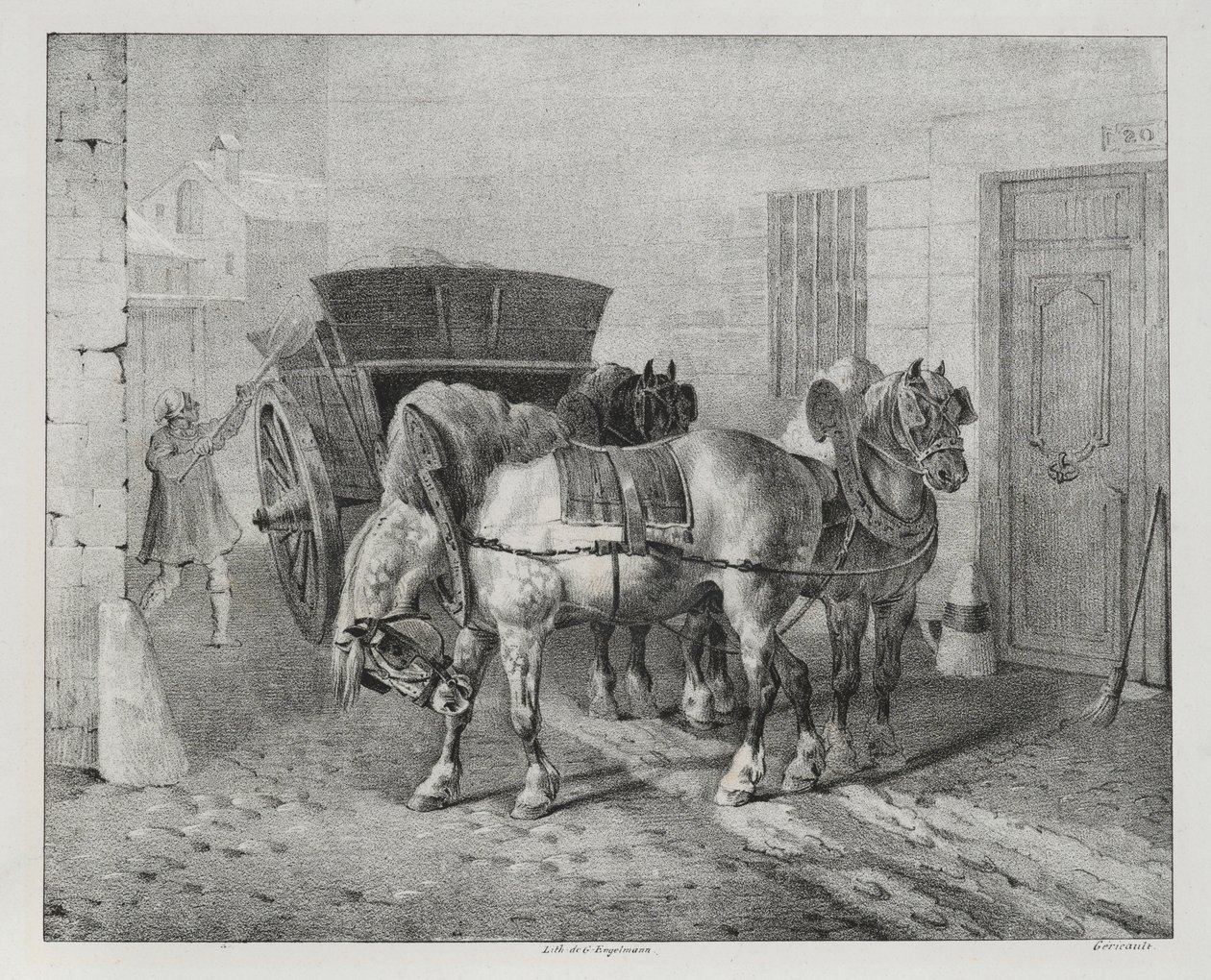 De Vuilnismannen, 1822 door Theodore Gericault