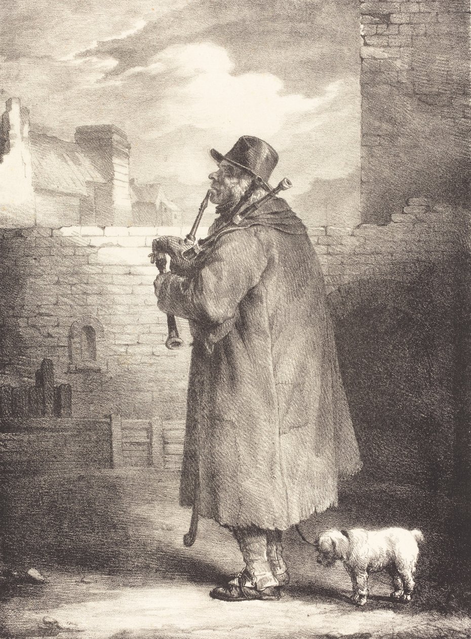 De fluitspeler, ca.1821 door Theodore Gericault