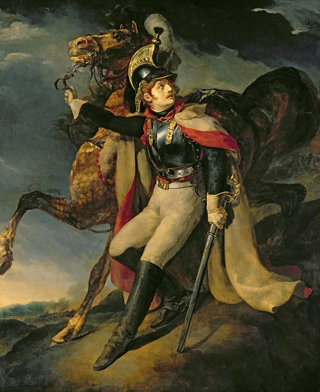 De Gewonde Cuirassier, 1814 door Theodore Gericault