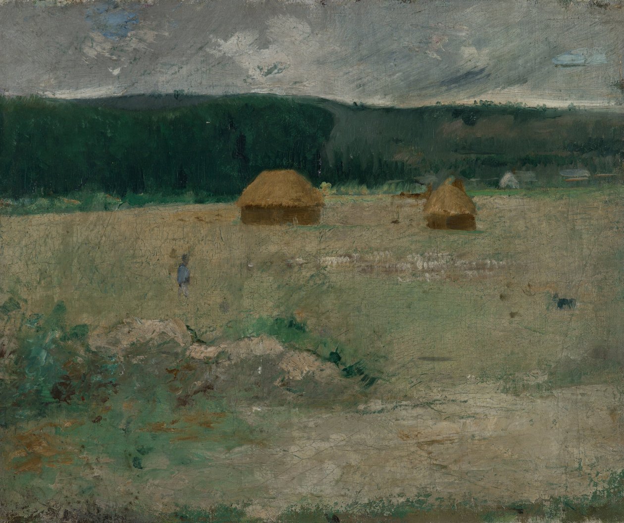 Boerderij in Giverny door Theodore Wendel