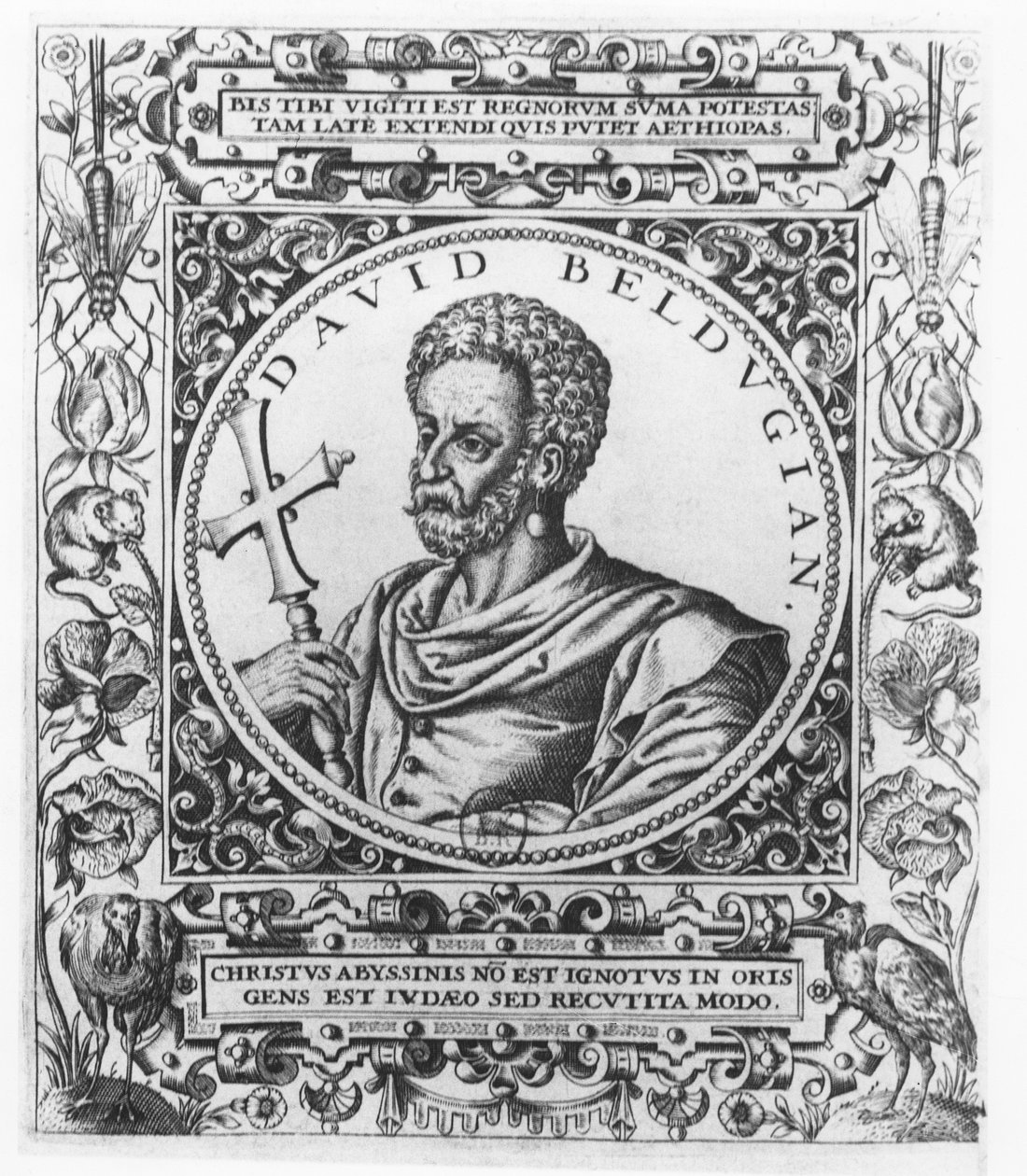 David Beldugian, Keizer van Abessinië door Theodore de Bry