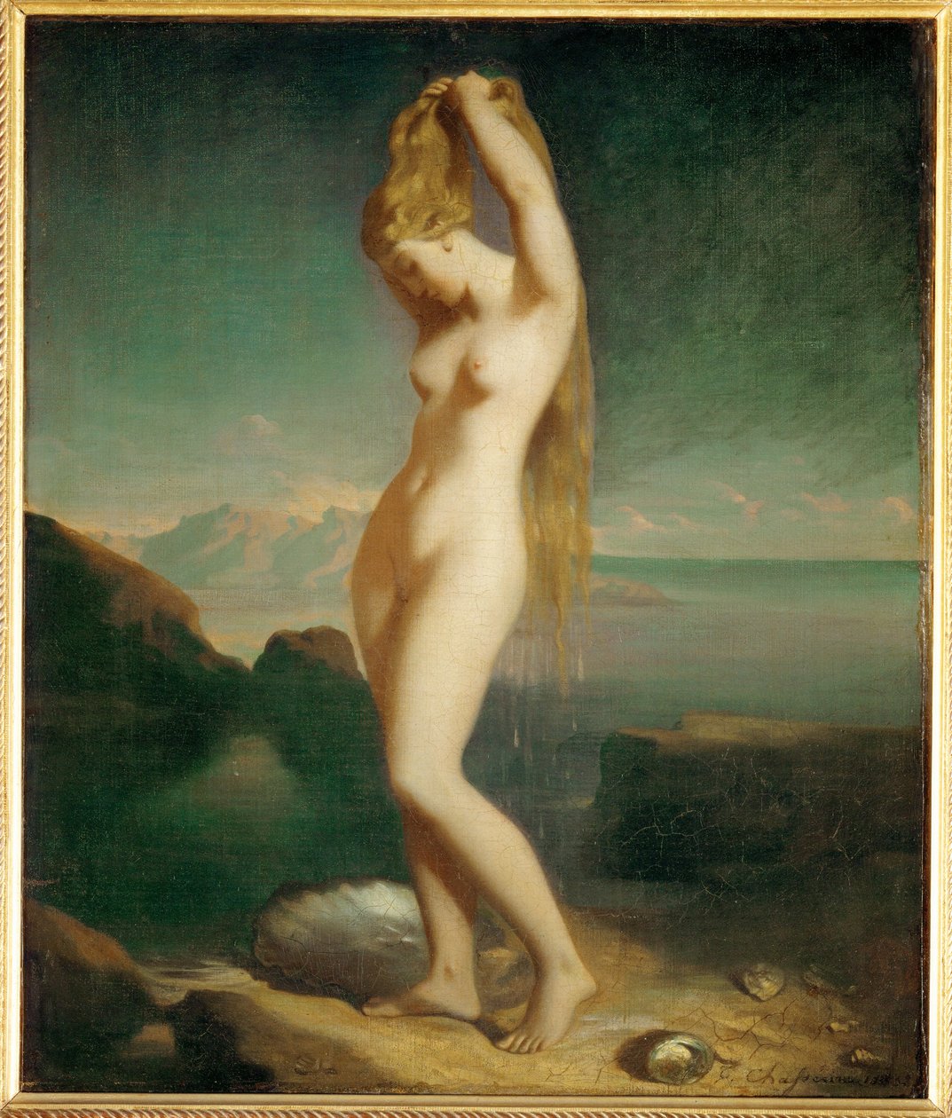 Venus Anadyomene door Théodore Chassériau