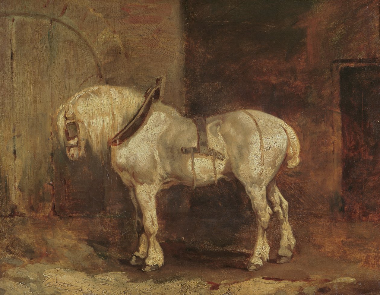 Een trekpaard door Theodore Gericault