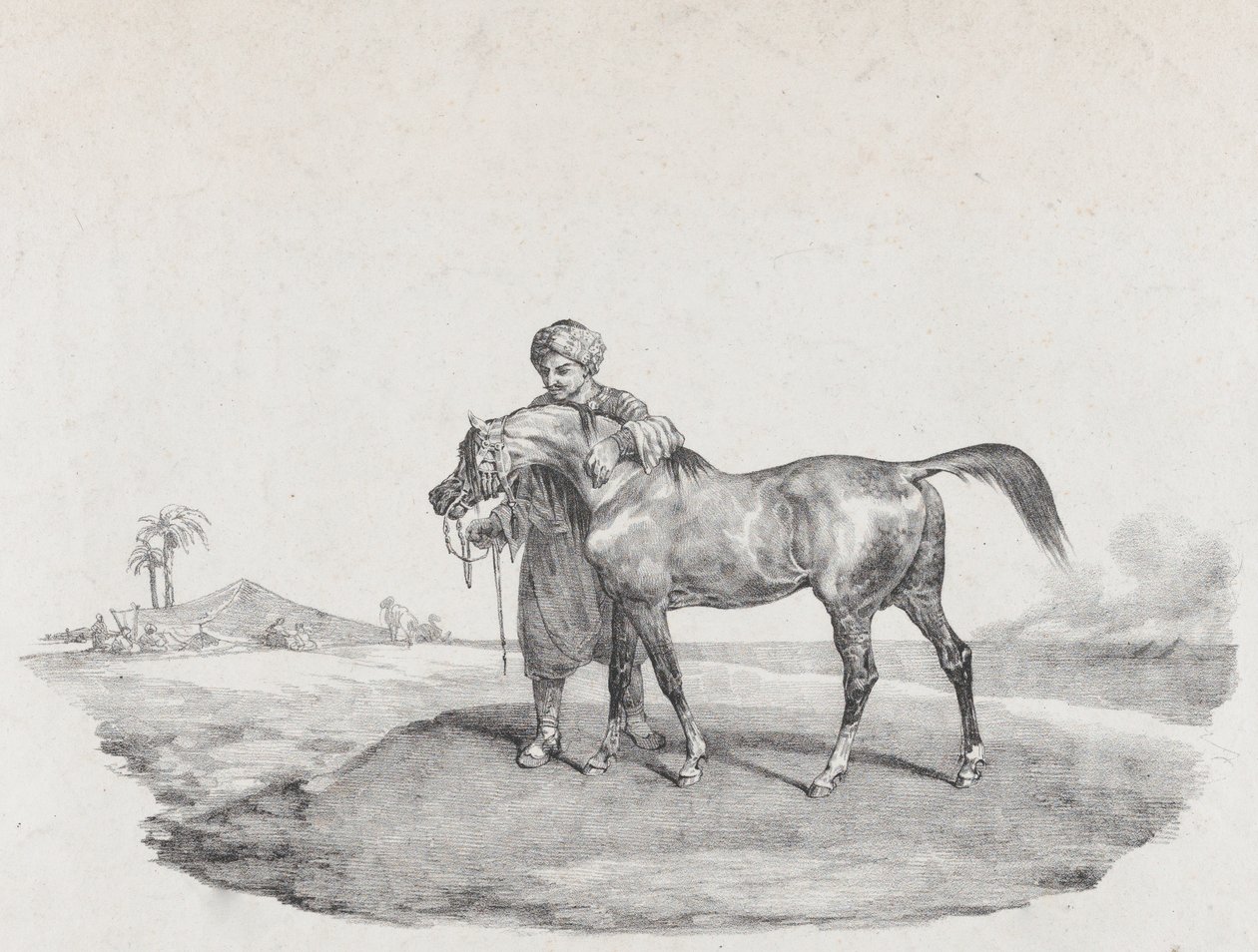 Een Arabisch Paard, 1821 door Theodore Gericault