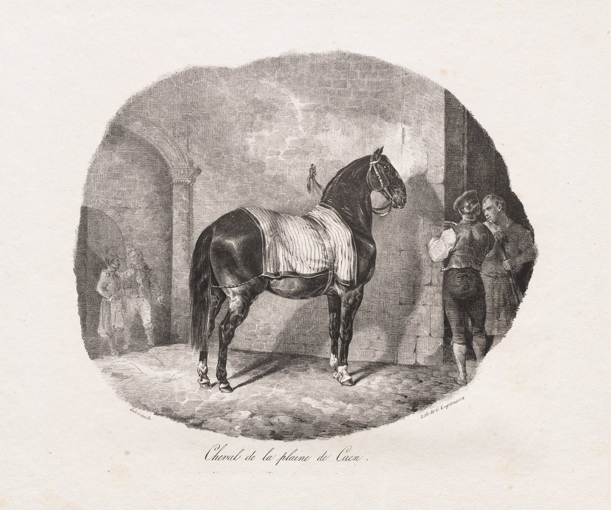 Paard van de Caen-vlakte door Theodore Gericault