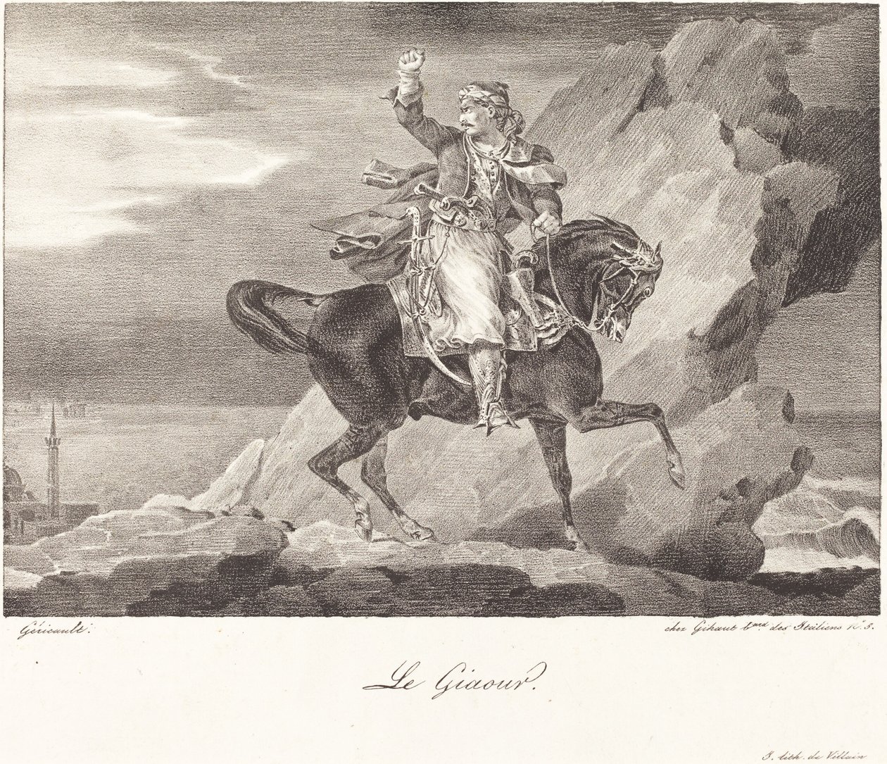 Le Giaour door Theodore Gericault