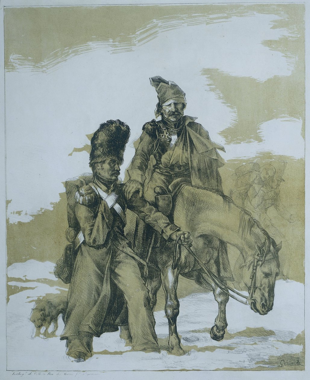 Terugkeer uit Rusland door Theodore Gericault