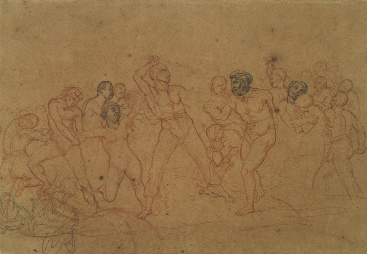 De Afrikaanse slavenhandel door Theodore Gericault