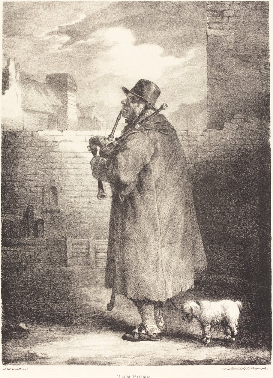 De Fluitspeler door Theodore Gericault