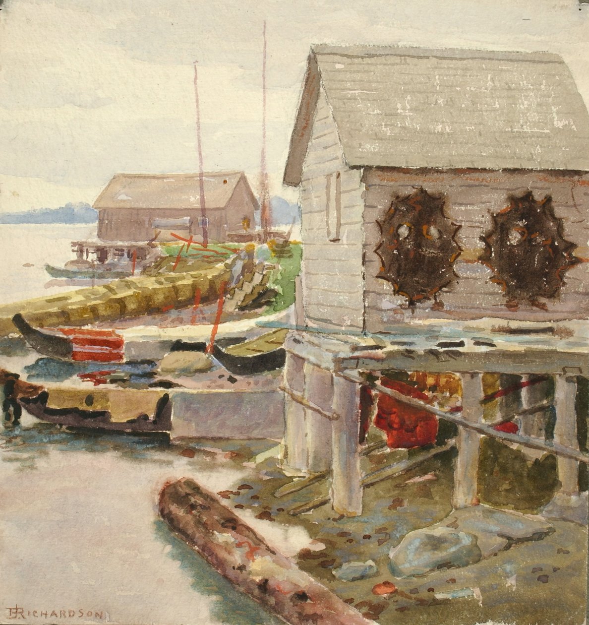 Huiden drogen, Sitka door Theodore J. Richardson