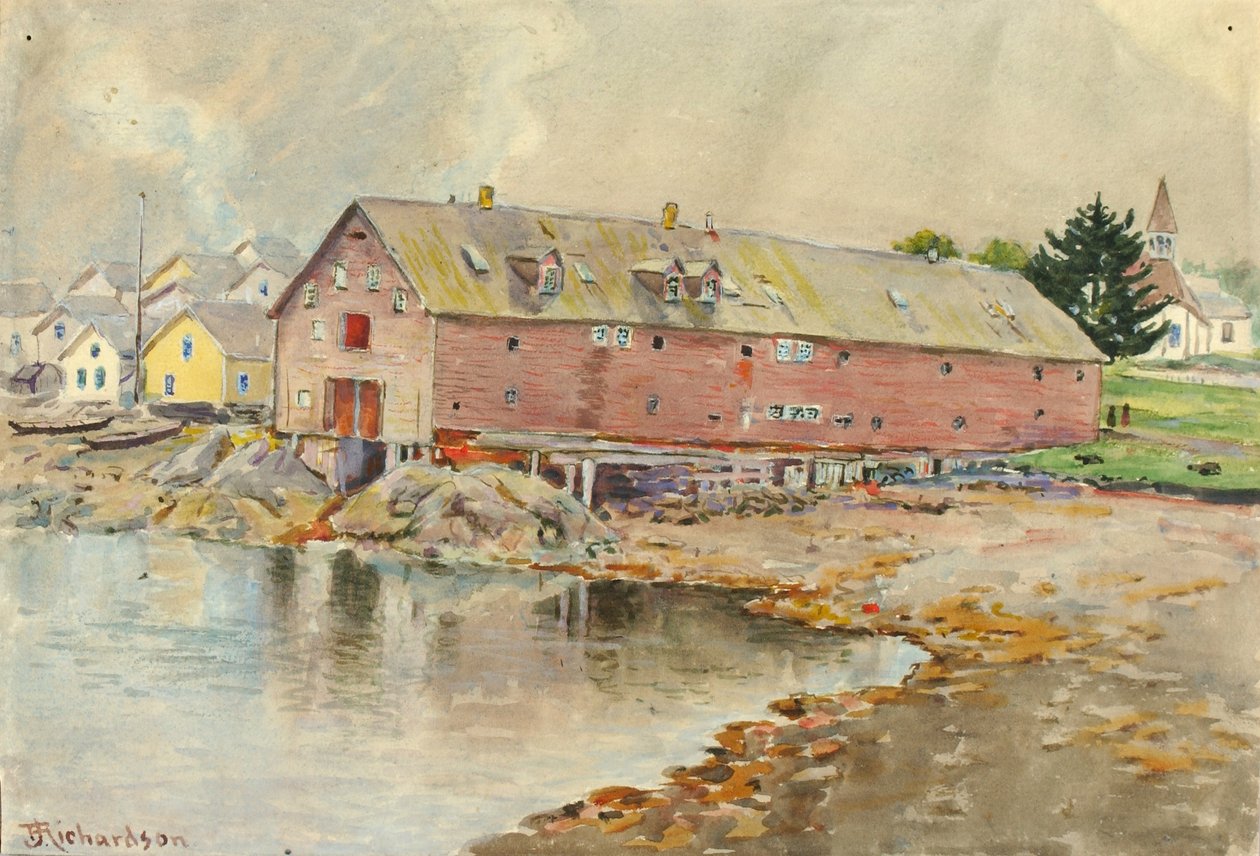 Het oude pakhuis, Sitka door Theodore J. Richardson