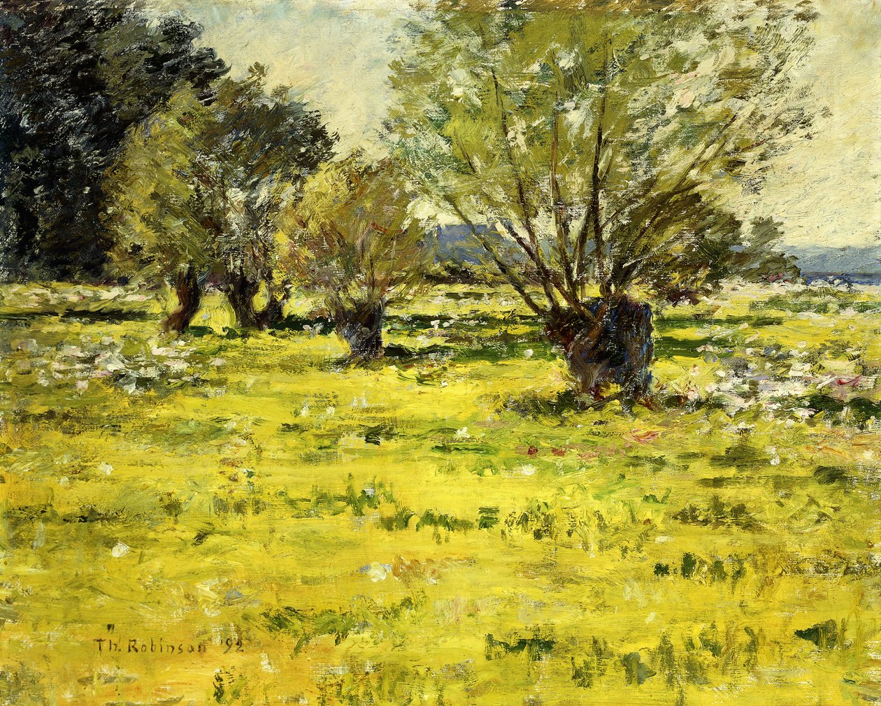 Lente, 1892 door Theodore Robinson
