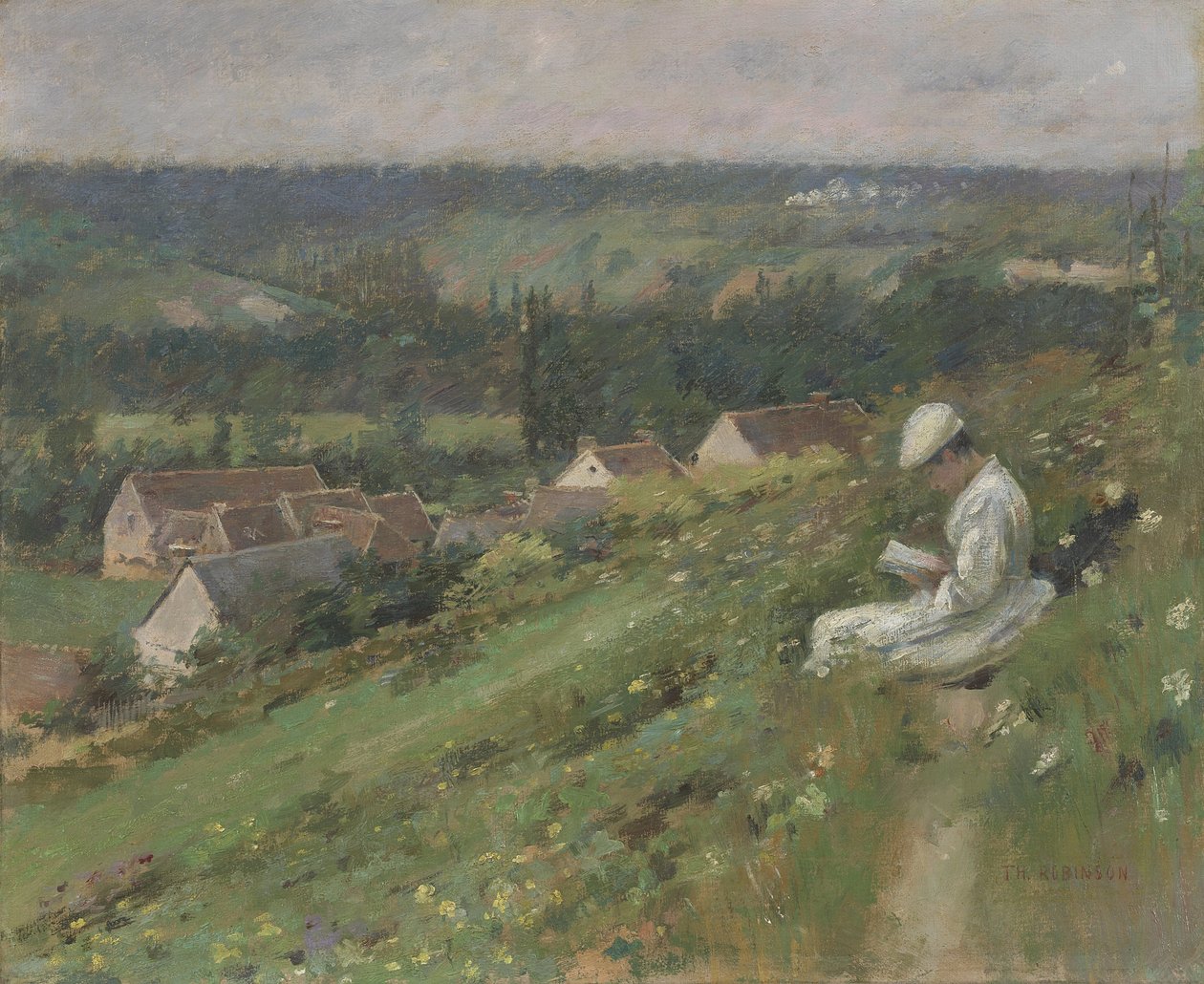 De vallei van Arconville, c.1887 door Theodore Robinson