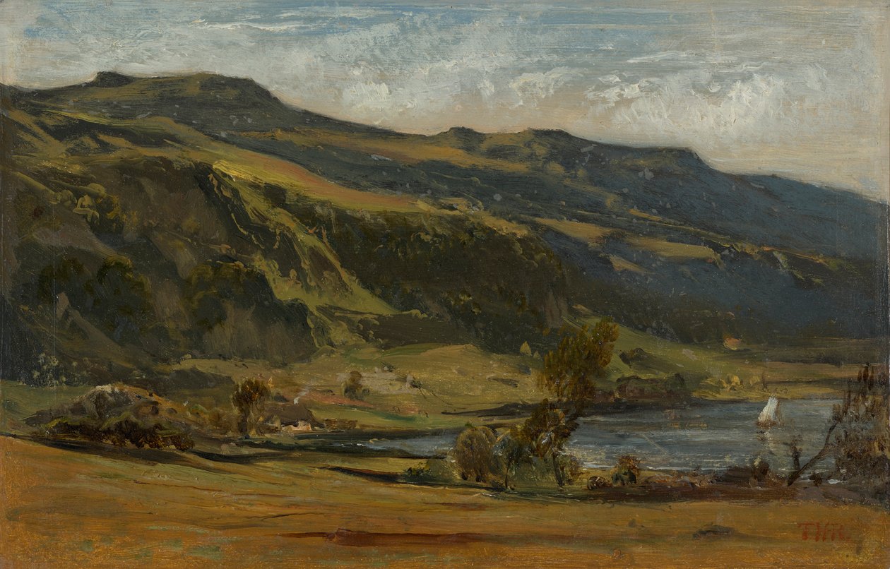 Landschap in de Auvergne door Theodore Rousseau
