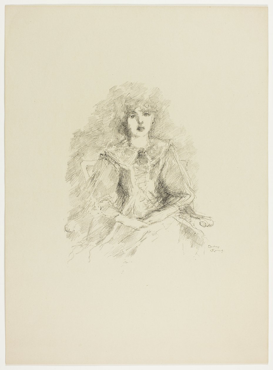 Een studie bij lamplicht door Theodore Roussel