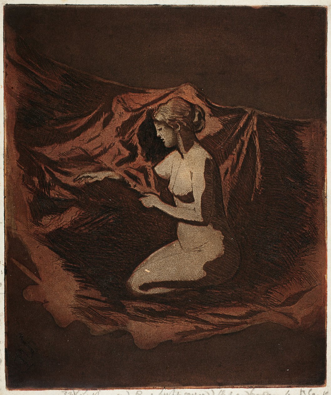 Gloed van de sintels door Theodore Roussel