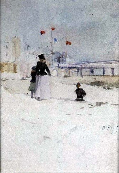 Op het Strand door Theodore Roussel