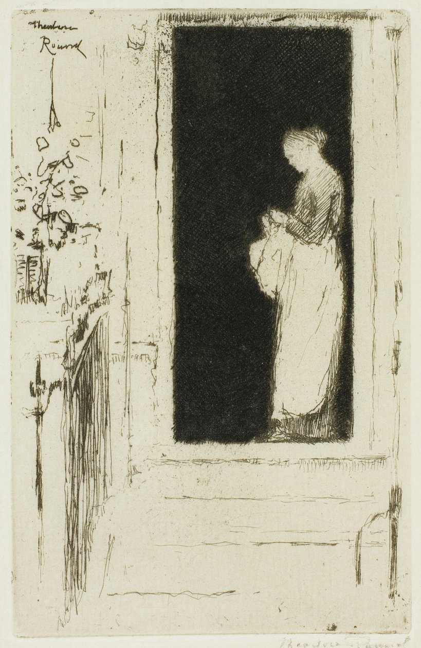 Penelope, een deur in Chelsea door Theodore Roussel