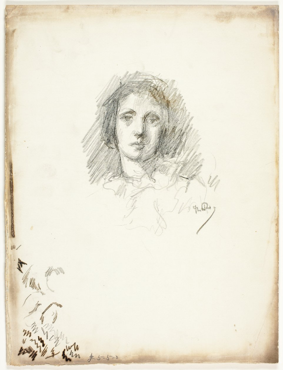 Portret Hoofd door Theodore Roussel