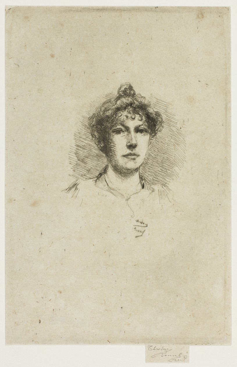 Portret van Miss Edith Austin door Theodore Roussel