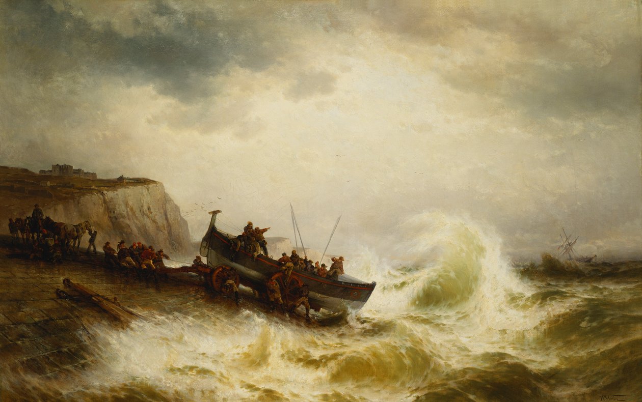 De Reddingsboot van Dover door Theodore Weber