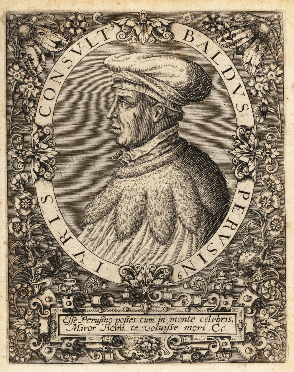 Baldus de Ubaldis door Theodore de Bry