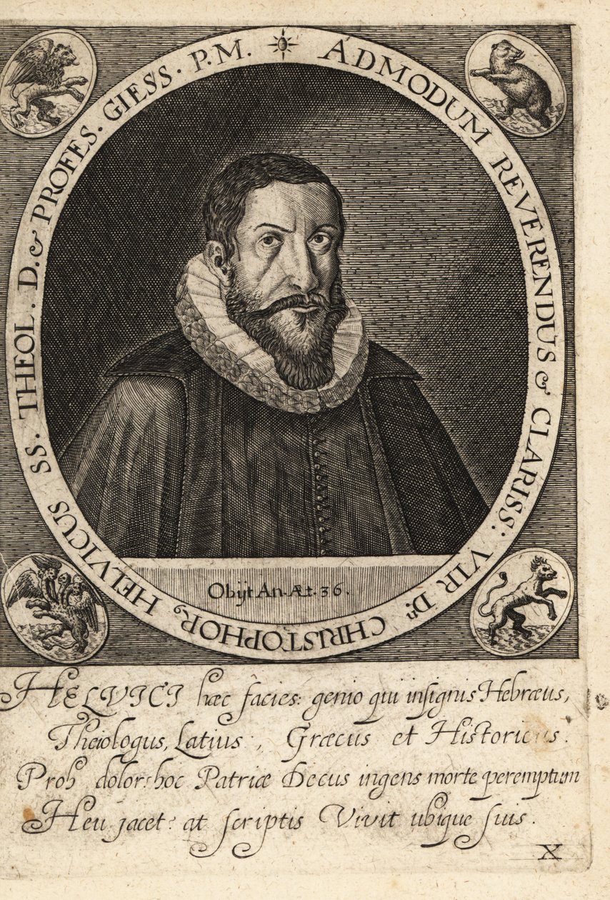 Christoph Helvig door Theodore de Bry