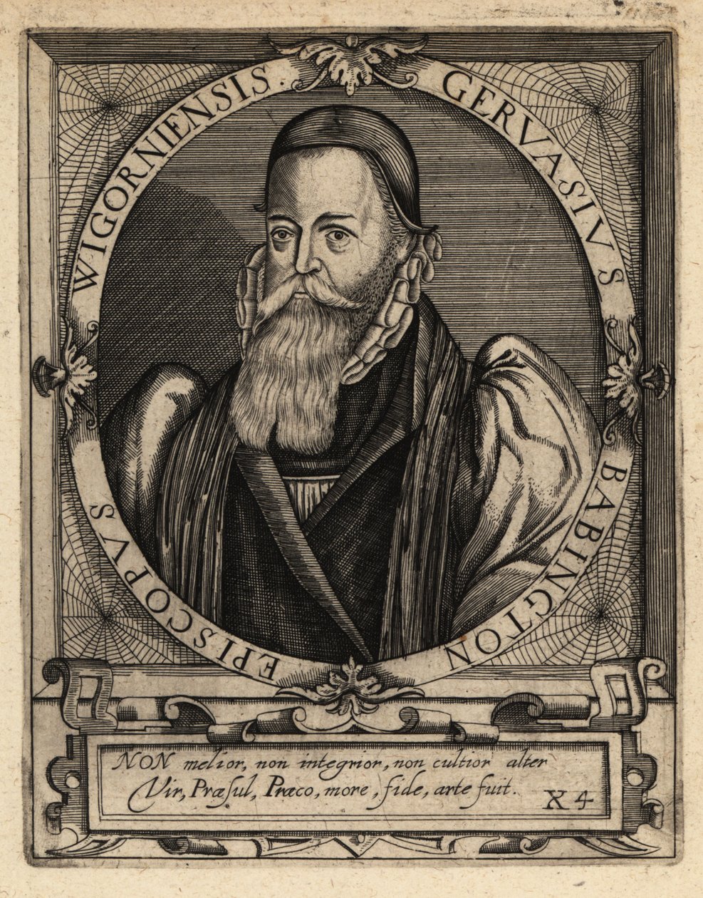 Gervase Babington door Theodore de Bry