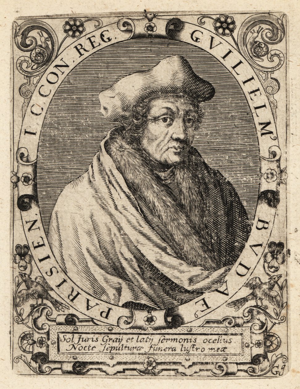 Guillaume Bude door Theodore de Bry
