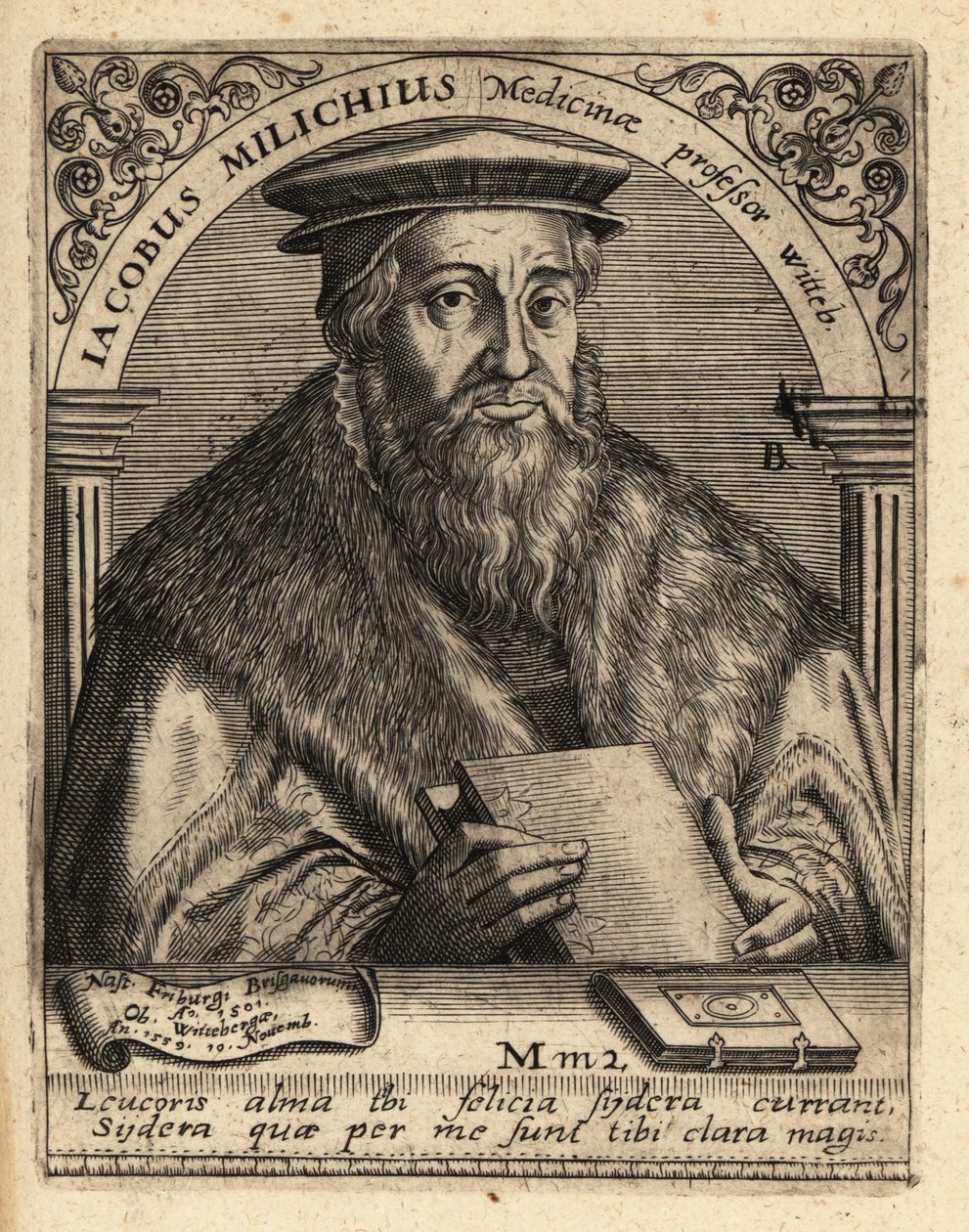 Jacob Milich door Theodore de Bry