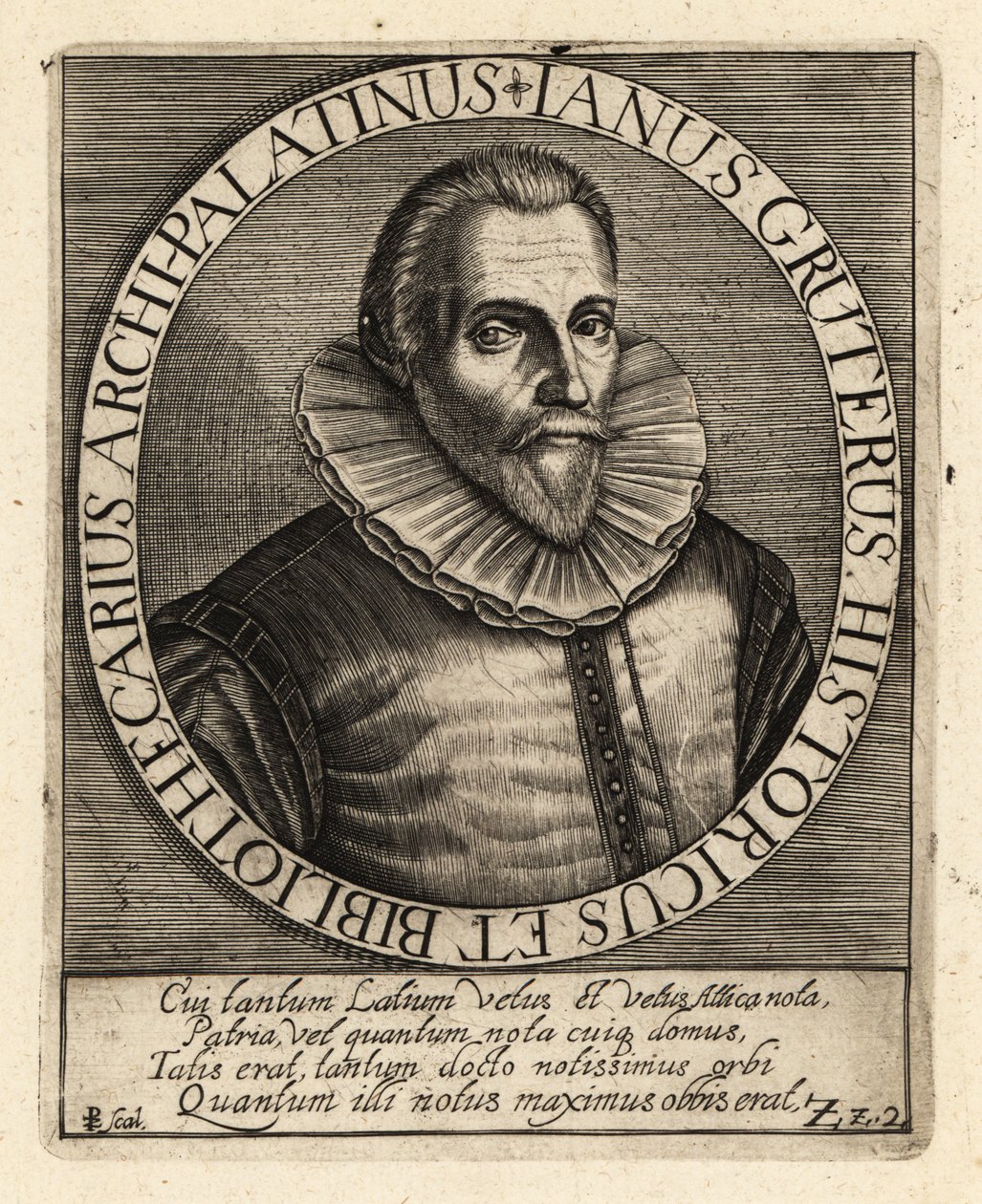 Jan Gruter, Vlaams filoloog door Theodore de Bry