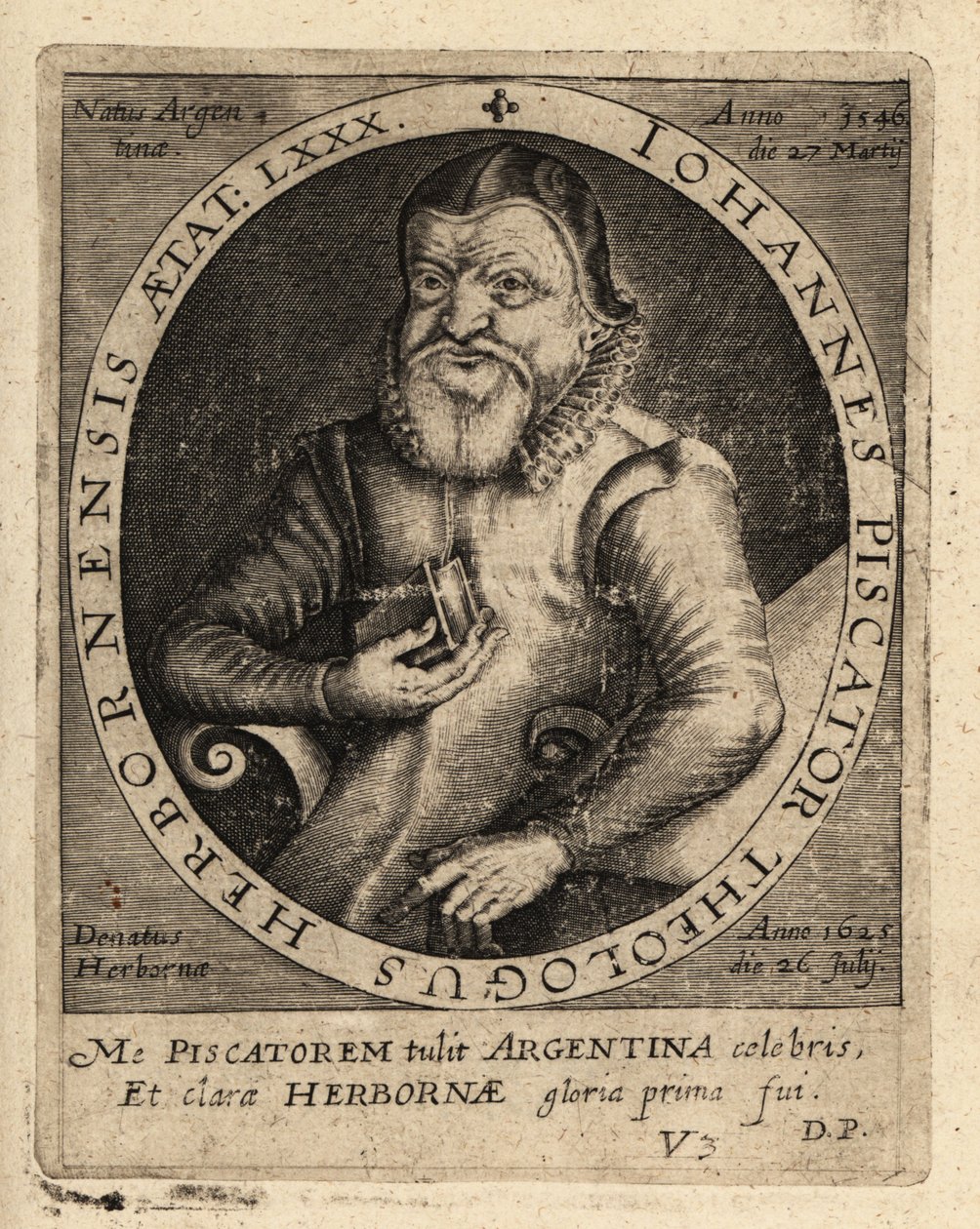 Johannes Fischer door Theodore de Bry