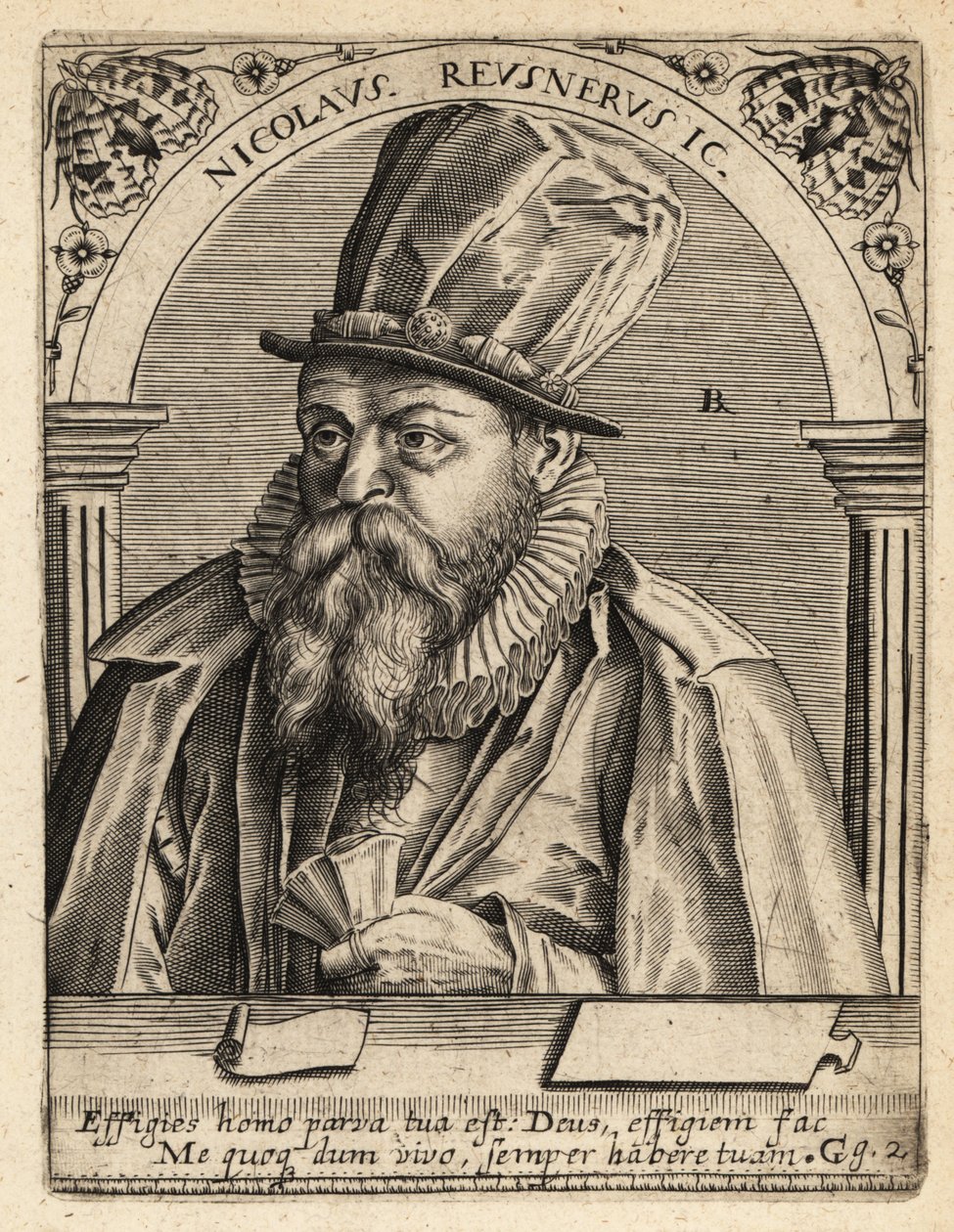 Nicolaus Reusner door Theodore de Bry