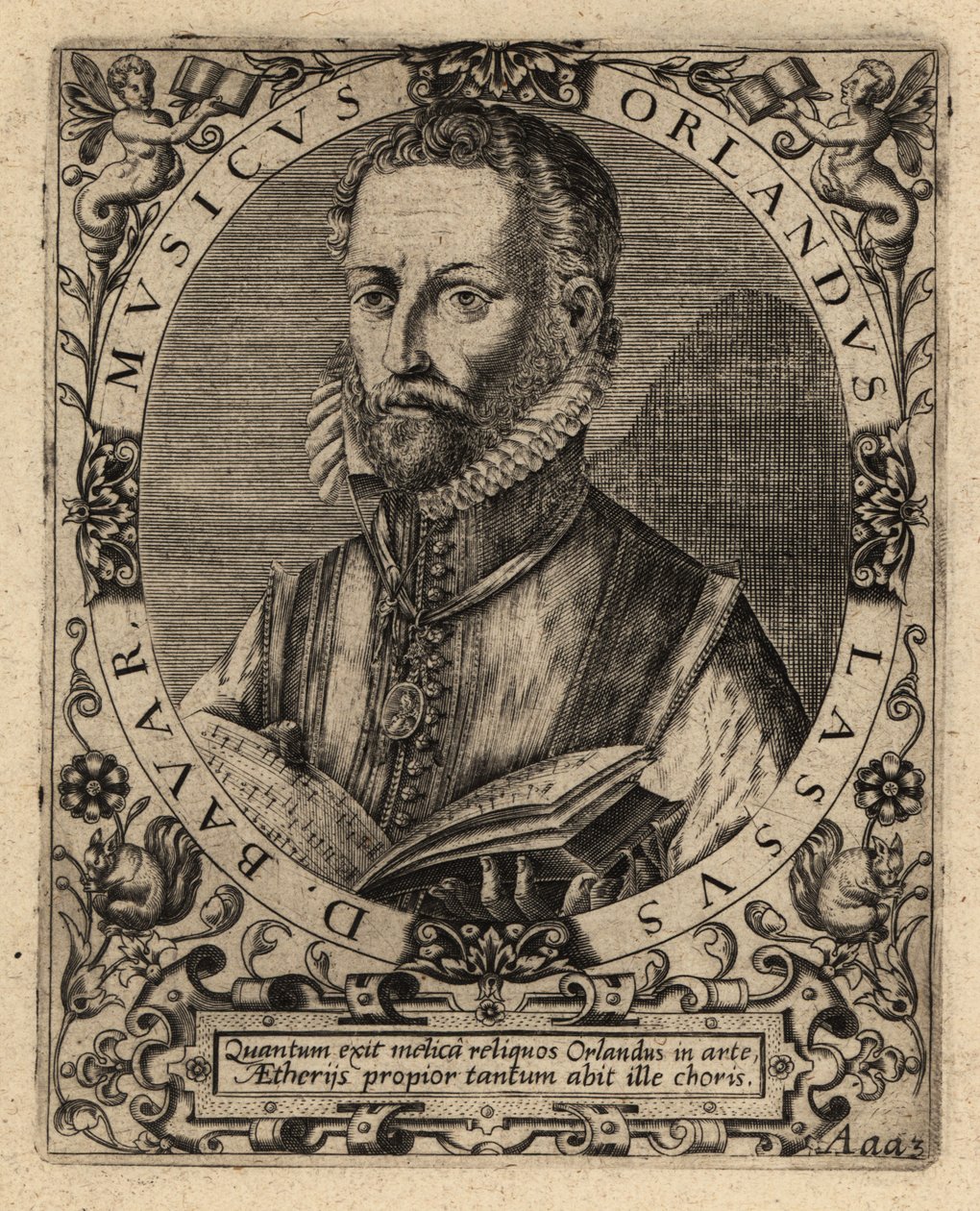 Orlande de Lassus door Theodore de Bry