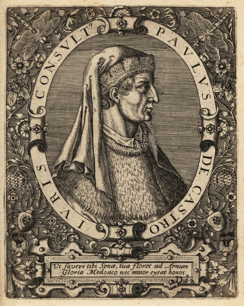 Paulus Castrensis door Theodore de Bry