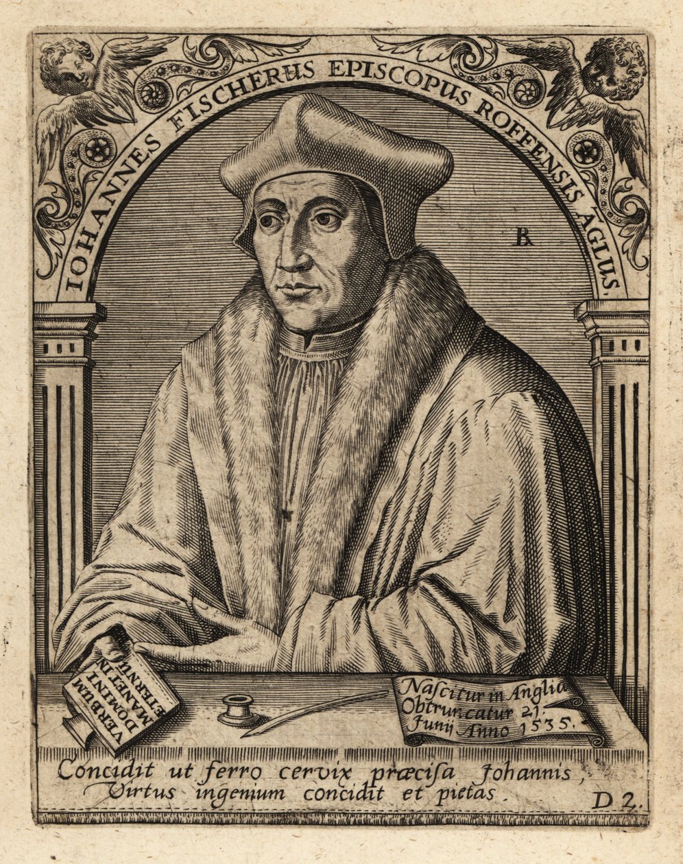 Sint John Fisher door Theodore de Bry