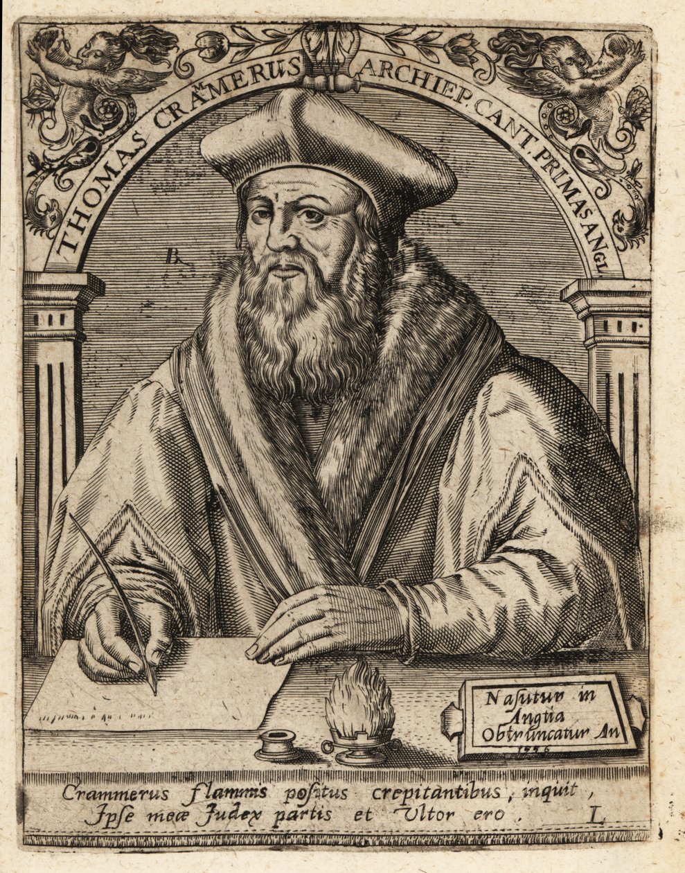 Thomas Cranmer door Theodore de Bry