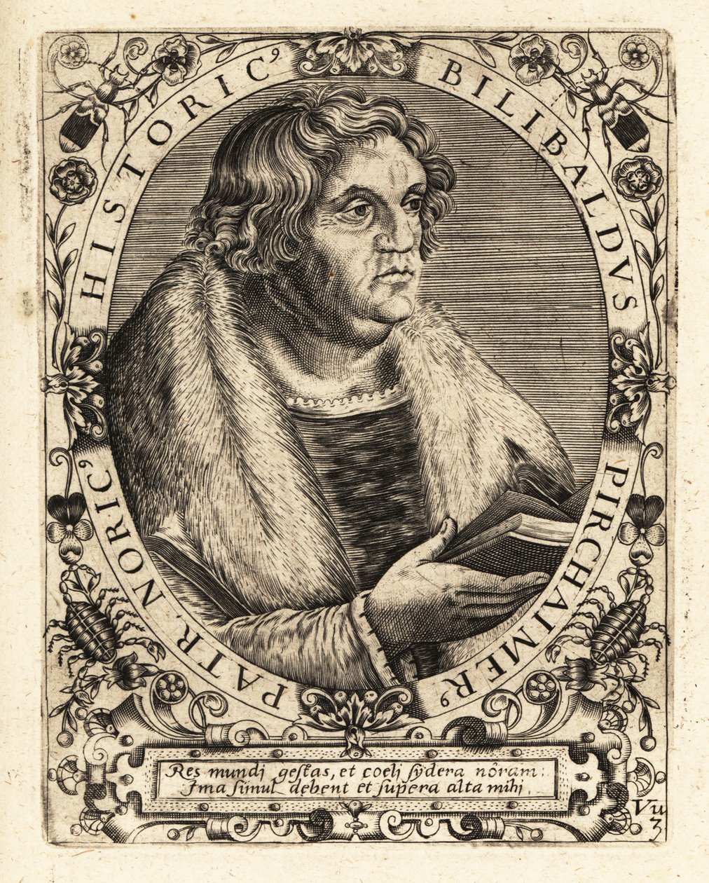 Willibald Pirckheimer, Duitse advocaat door Theodore de Bry